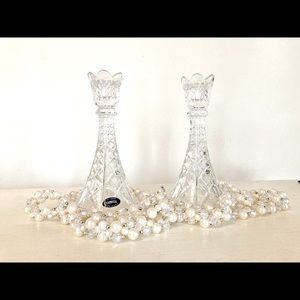 CRYSTAL CANDLE HOLDER SET